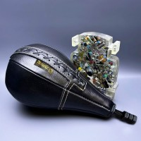 Wyściełana gruszka (czarna) ze wzmocnionym oksydowanym ćwiekiem