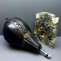 Zestaw skórzanych gruszek dla juniorów (czarny)