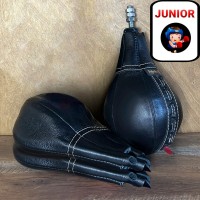 Czarne skórzane etui dla Junior Silomer Pear